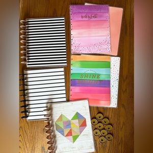 The Happy Planner Covers/Backs & 3 sets of rings